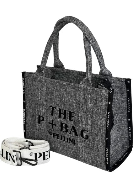 The P+Bag El ve Omuz Büyük Çanta Açık Gri fırsatları