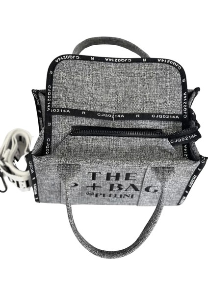 The P+Bag El ve Omuz Büyük Çanta Açık Gri indirimleri