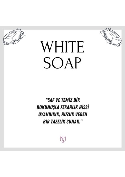 Lil Home Beyaz Sabun Çubuklu Oda Kokusu Bambu White Soap Diffuser 50 ml