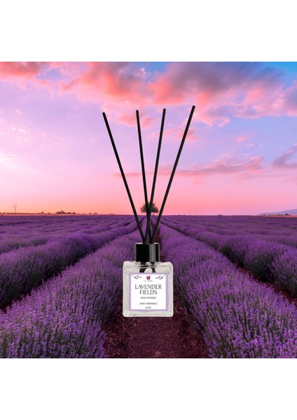 Lil Home Lavanta Bahçesi Çubuklu Oda Kokusu Bambu Ocean Lavander Fields Diffuser 50 ml