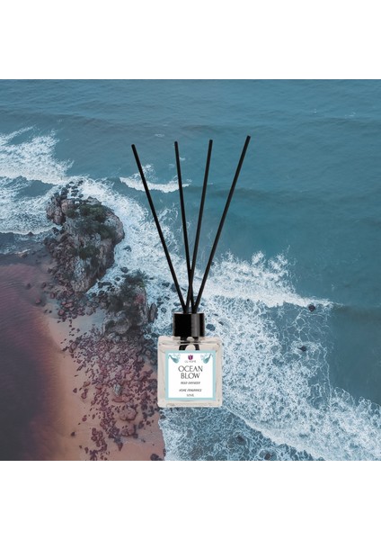 Lil Home Okyanus Esintisi Çubuklu Oda Kokusu Bambu Ocean Blow Reed Diffuser 50 ml