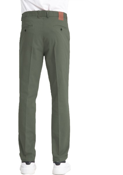 Erkek Yeşil Cepli Casual Chino Regular Kesim Likralı Kanvas Pantolon modelleri