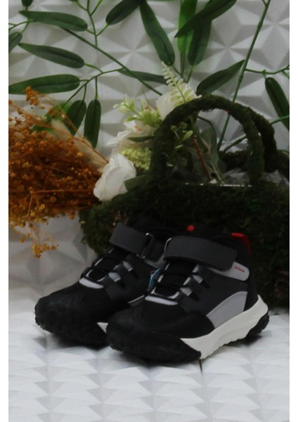 946.P24K.421 Annie Siyah Rahat Erkek Çocuk Bot modelleri