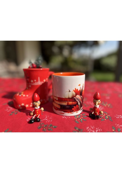 Sonbahar Huzuru Temalı Seramik Kupa – Bir Fincan Çay, Biraz Yaprak Sesi ve Huzur fiyatları