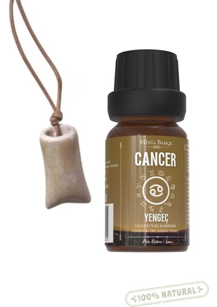 Yengeç Burcu - Cancer, Uçucu Yağ Karışımı, 10ML & Koku Hazneli KOLYE02