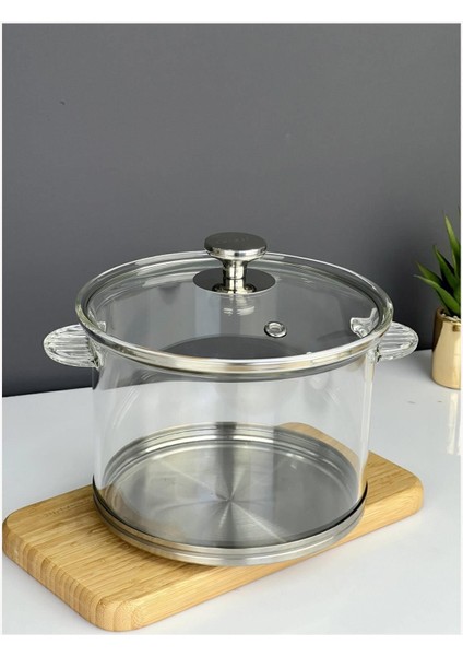 Gusto Indüksiyon Tabanlı 4 Litre Cam Tencere