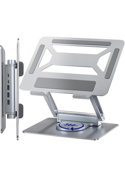 SpinFlex 360° Döner Laptop Standı – Ayarlanabilir ve Ergonomik Çalışma Çözümü