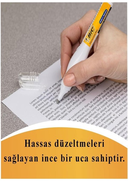 Kalem Daksil 2 Adet Bic Sıvı Düzeltme Kalemi Tükenmez Kalem Pilot Kalem Mürekkep Kapatıcı Kalem Silici Örtücü fırsatları