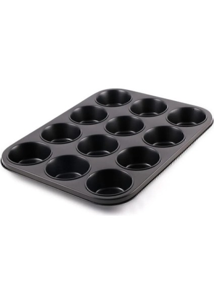 12'li Yanmaz Yapışmaz Muffin & Cupcake Kalıbı Kek Kalıbı fiyatları
