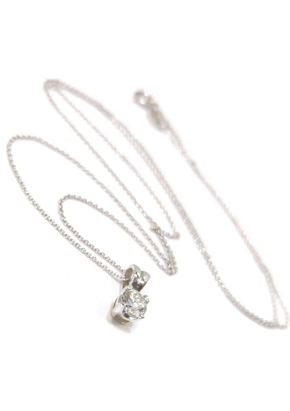 0.26CT Pırlanta Tektaş Kolye 18 Ayar Altın modelleri