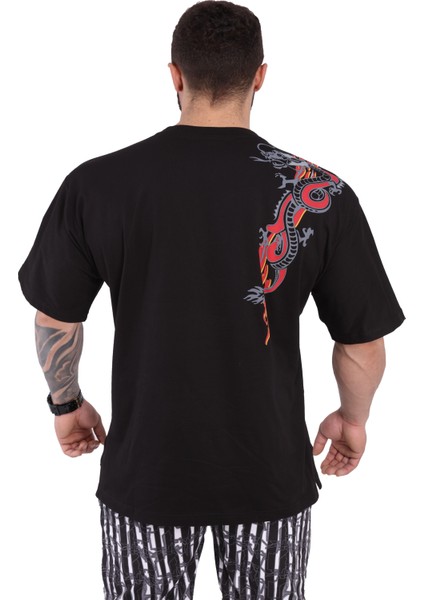 Oversize Dragon T-Shirt Big Sam 2805 modelleri