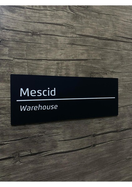 Soft Seri Pleksi Mescid Kapı Isimliği