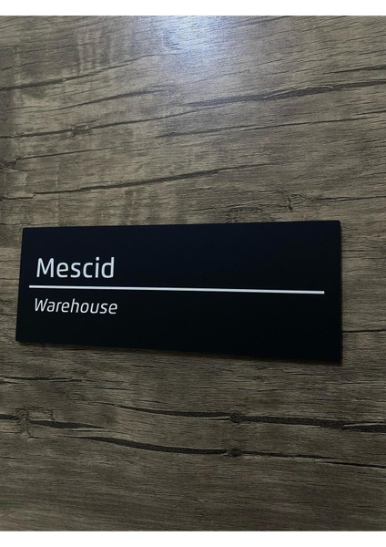 Soft Seri Pleksi Mescid Kapı Isimliği modelleri