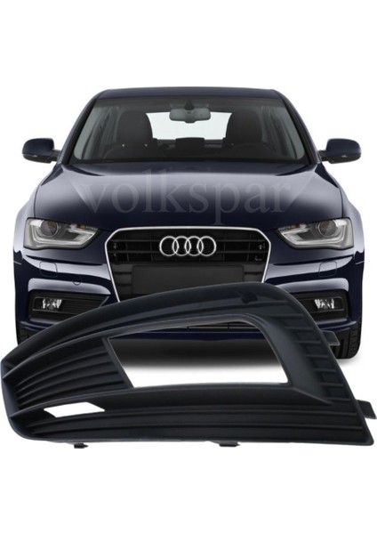 A4 B8,5 Sedan 2013-2016 Model Arası Uyumlu Sol Sürücü Tarafı Ön Tampon Sis Izgara Çerçeve Kapağı