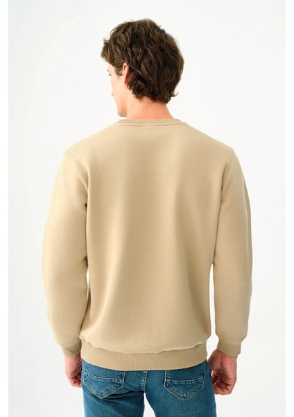 Erkek Sweatshirt Bej LF2034268 modelleri