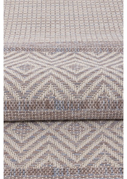 Vivaldi Kahve Mavi Halı Kilim Salon Oturma Odası Yolluk Yatak Odası Koridor Halısı A0057A indirimleri