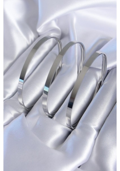 Çelik Gümüş Renk Ajda Model Kadın Bileklik fiyatları