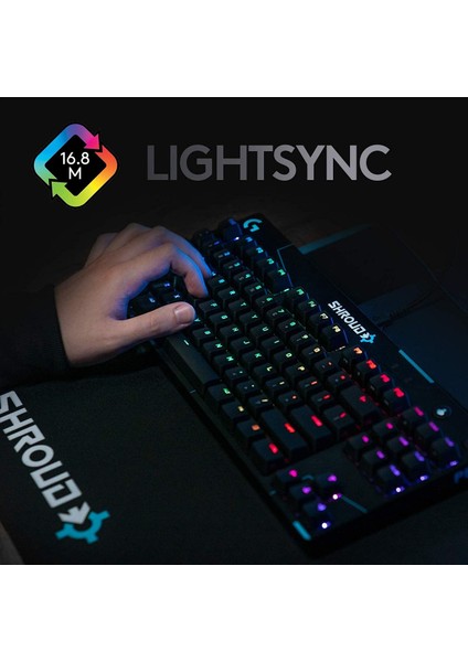 Logitech G Pro x Keyboard - Shroud Edition Mekanik Siyah Kablolu Us Gaming (Oyuncu) Klavye