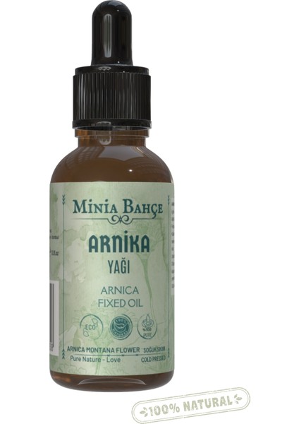 Arnika Sabit Yağı, %100 Saf, 30 ml