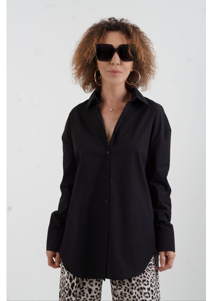 Siyah Poplin Gömlek modelleri