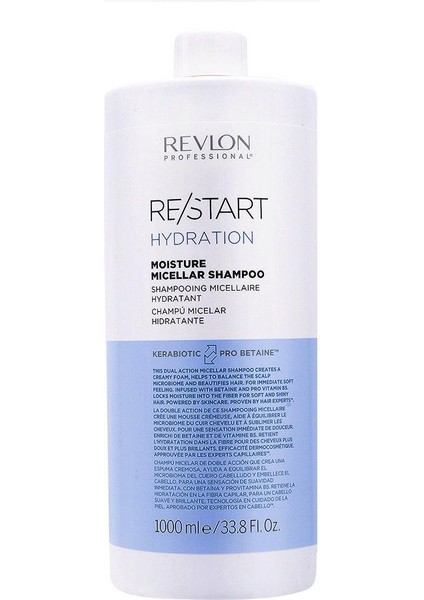 Restart Hydration Nemlendirici Micellar Şampuan 1000 ml