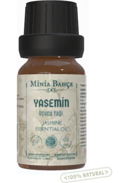 Minia Bahçe Yasemin Uçucu Yağı, % 100 Saf ve Doğal 10 ml