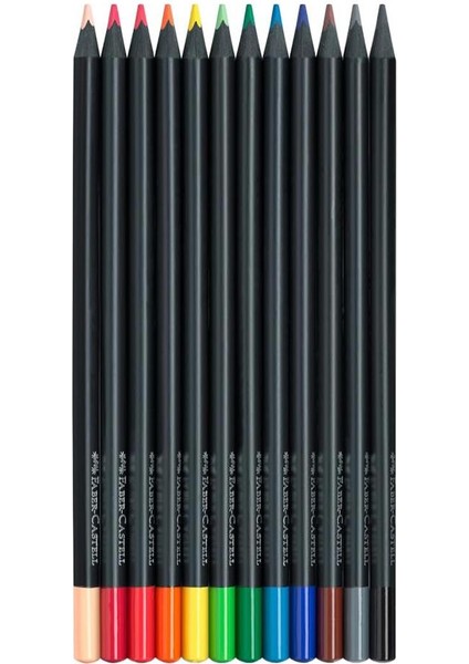 12 Renk Kuru Boya Black Edition 1 Paket 12 Li Kuruboya Tam Boy Karton Kutu modelleri