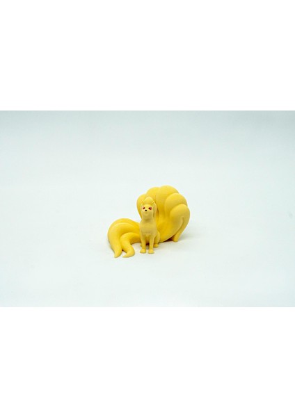 Vulpix - Ninetales Pokemon 3D Model Evrim 2li Tüm Set