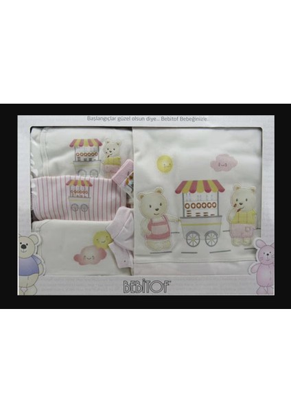 Simitçi Ayıcık 10'lu Zıbın Set-Pembe