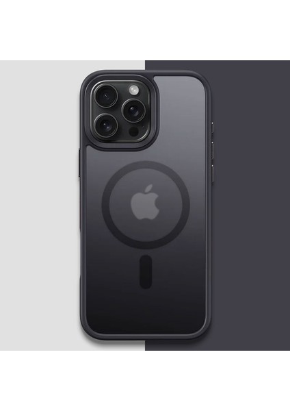 Apple iPhone 12 Pro Uyumlu Kılıf Zebana Fros Silikon Kılıf (Kablosuz Şarj Destekli) Siyah