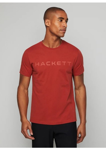 Bisiklet Yaka Turuncu Erkek T-Shirt HM500713