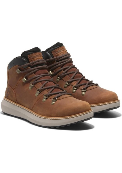 Deri Kızıl Kahve Erkek Bot Hudson Road Mıd Lace Up Waterproof fırsatları