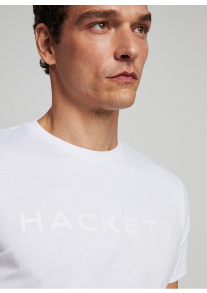 Bisiklet Yaka Beyaz Erkek T-Shirt HM500713 fiyatları