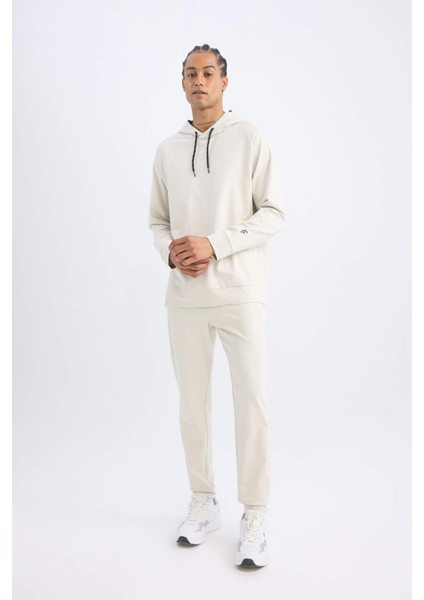 Fit Sporcu Jogger Eşofman Altı Slim Fit Dar Kesim Standart Paça Beli Paçası Lastikli D6831AX24AU
