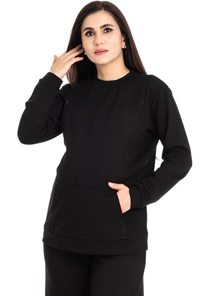 Baby Mom Emzirme Özellikli Hamile Sweatshirt Anne Giyim fiyatları