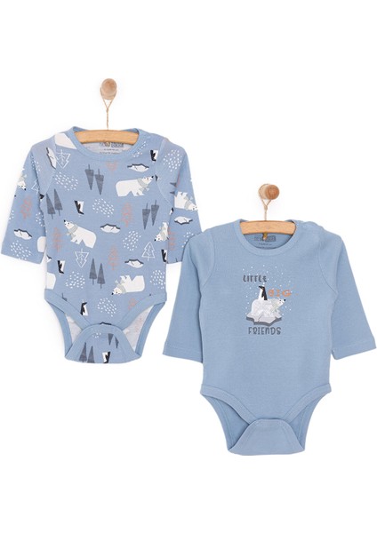 Erkek 2li Uzun Kol Body Erkek Bebek