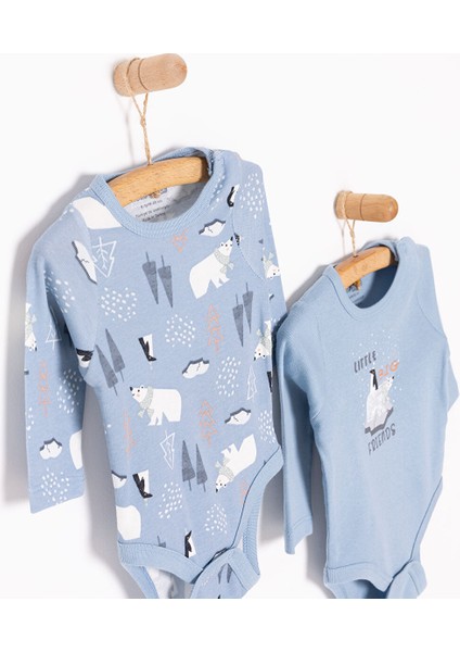 Erkek 2li Uzun Kol Body Erkek Bebek modelleri