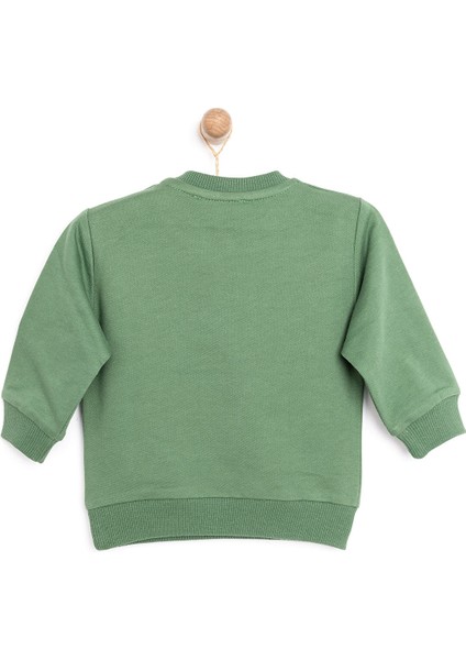 Basic Az Şardonlu Kamp Temalı Sweatshirt Erkek Bebek fiyatları