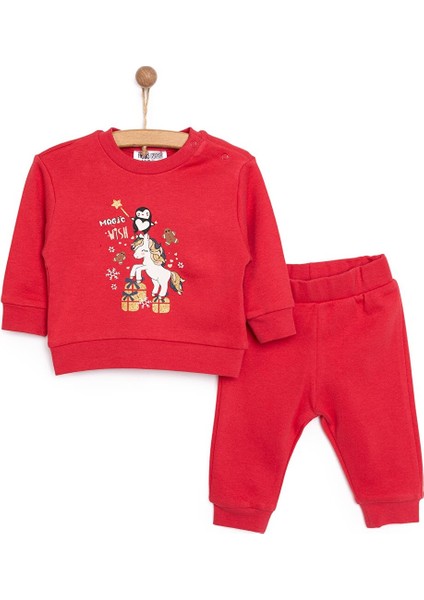 HelloBaby Basic Kız Yeni Yıl Temalı Eşofman Takımı Kız Bebek