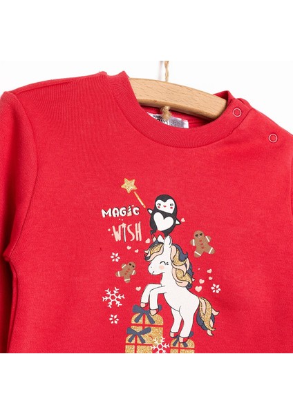 HelloBaby Basic Kız Yeni Yıl Temalı Eşofman Takımı Kız Bebek modelleri