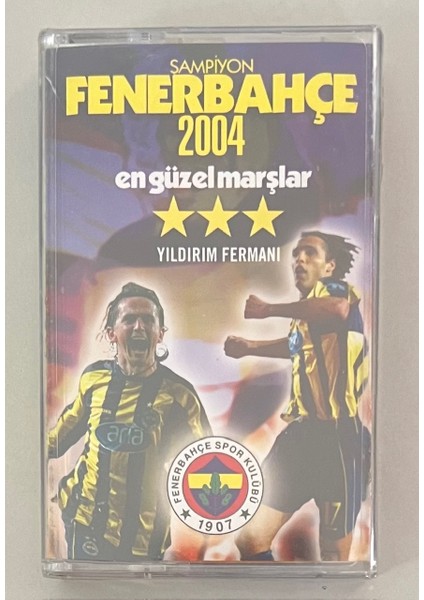 Şampiyon Fenerbahçe 2004 En Güzel Marşlar Mansur Yeşildağ Kaset (Jelatininde Sıfır Orjnal Dönem Baskı Kaset)