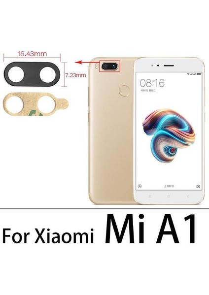 Xiaomi Mia1 Arka Kamera Camı Lens Yapışkanlı