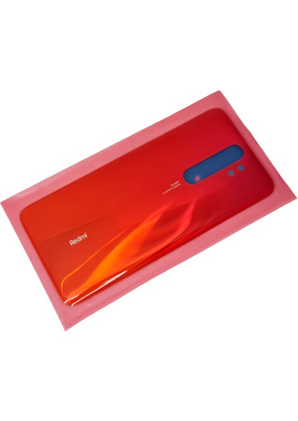 Xiaomi Redmi Note 8 Pro Arka Pil Batarya Kapağı (Cam) Kırmızı