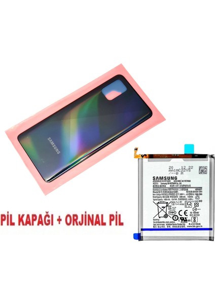 Samsung Galaxy A51 A515 Arka Pil Batarya Kapağı + Pil Siyah