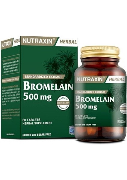 Şeker Içermeyen Bromelaın 60 Tablet