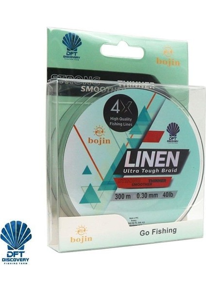 Dft Bojin 4x Linen Ip Misina 0.30 mm 300 M Yeşil