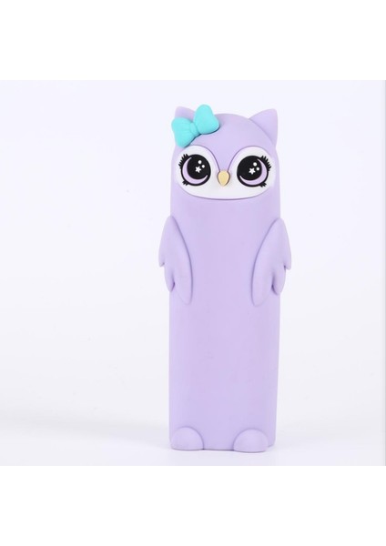 Yaratıcı Silikon Kalem Çantası Üç Boyutlu Karikatür Silikon Kalem Çantası Öğrenci Silikon Kalem Kırtasiye Kutusu Saklama Çantası (Yurt Dışından)