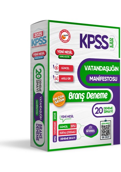 KPSS 2025 Lisans Genel Kültür (Tarih-Cografya-Vatandaşlık) Manifesto 60lı (3x20) Çözümlü Branş Deneme Seti fiyatları
