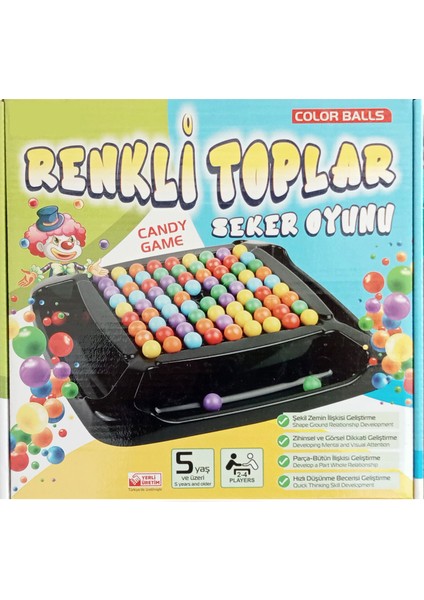 Şeker Oyunu Candy Game Renkli Toplar Aile Kutu Oyunu