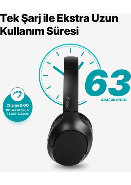 Soundmax 3 Kulaküstü Kablosuz Bluetooth Kulaklık